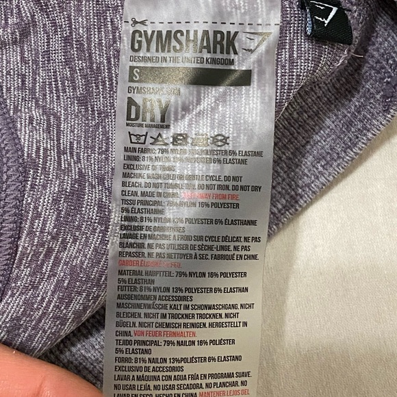 Gymshark OG camo workout bra purple size small - Picture 3 of 3
